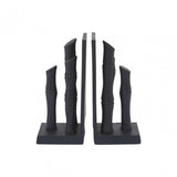 Hiba Set Of Two Black Bookends
