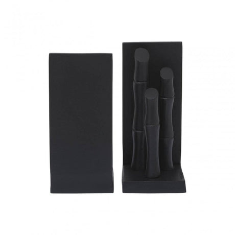 Hiba Set Of Two Black Bookends