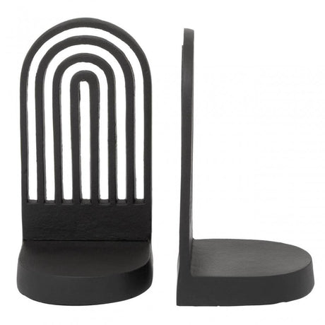 Rubi Set Of 2 Black Bookends
