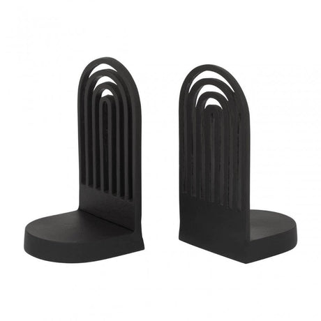 Rubi Set Of 2 Black Bookends