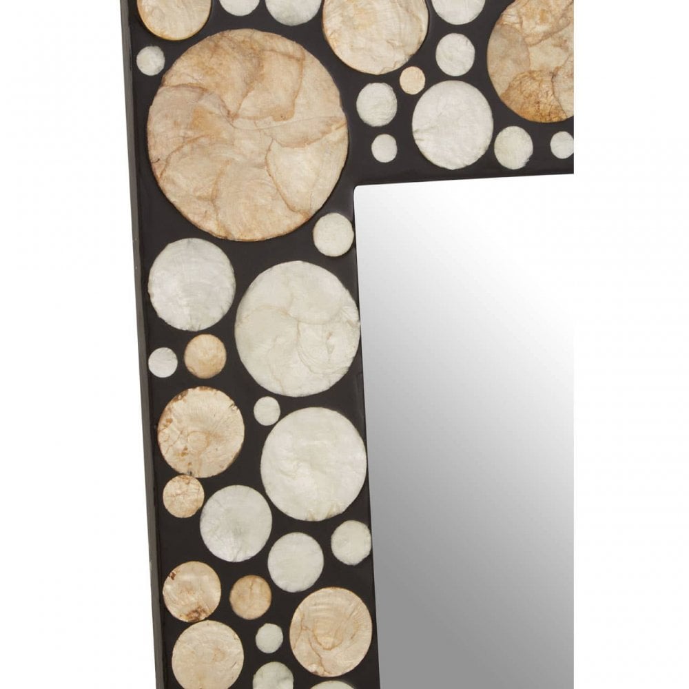 Palu Large Black White And Gold Wall Mirror