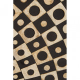 Palu Square Hole Black And Gold Wall Mirror