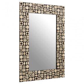 Palu Black And Gold Wall Mirror
