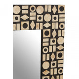 Palu Black And Gold Wall Mirror