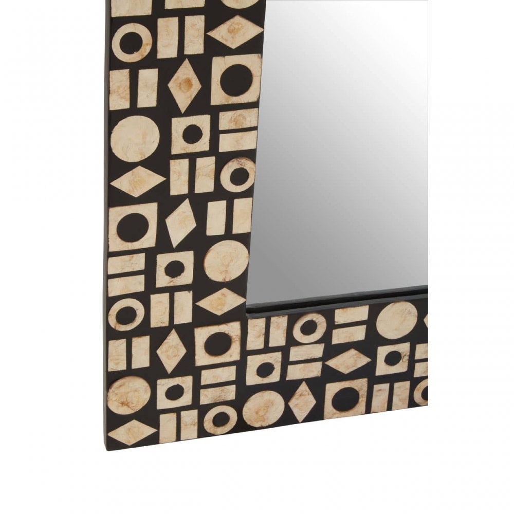 Palu Black And Gold Wall Mirror