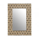 Palu Black And Gold Cm Cube Wall Mirror