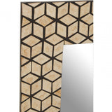 Palu Black And Gold Cm Cube Wall Mirror