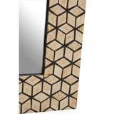Palu Black And Gold Cm Cube Wall Mirror