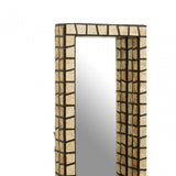 Palu Black And Gold Cm Cracking Wall Mirror