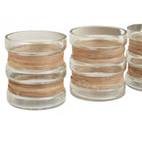 Kuta Set Of 3 Natural Tealight Holders