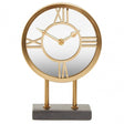 Mateo Black Marble Base Clock