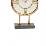 Mateo Black Marble Base Clock