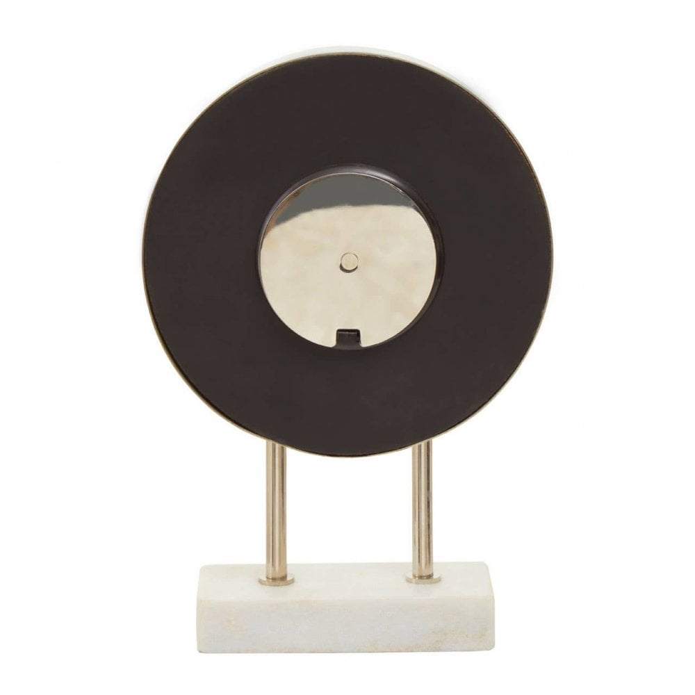 Mateo White Marble Base Clock