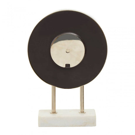 Mateo White Marble Base Clock