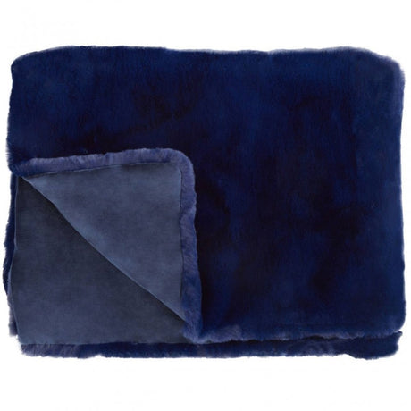 Bosie Lamina Navy Blue Throw