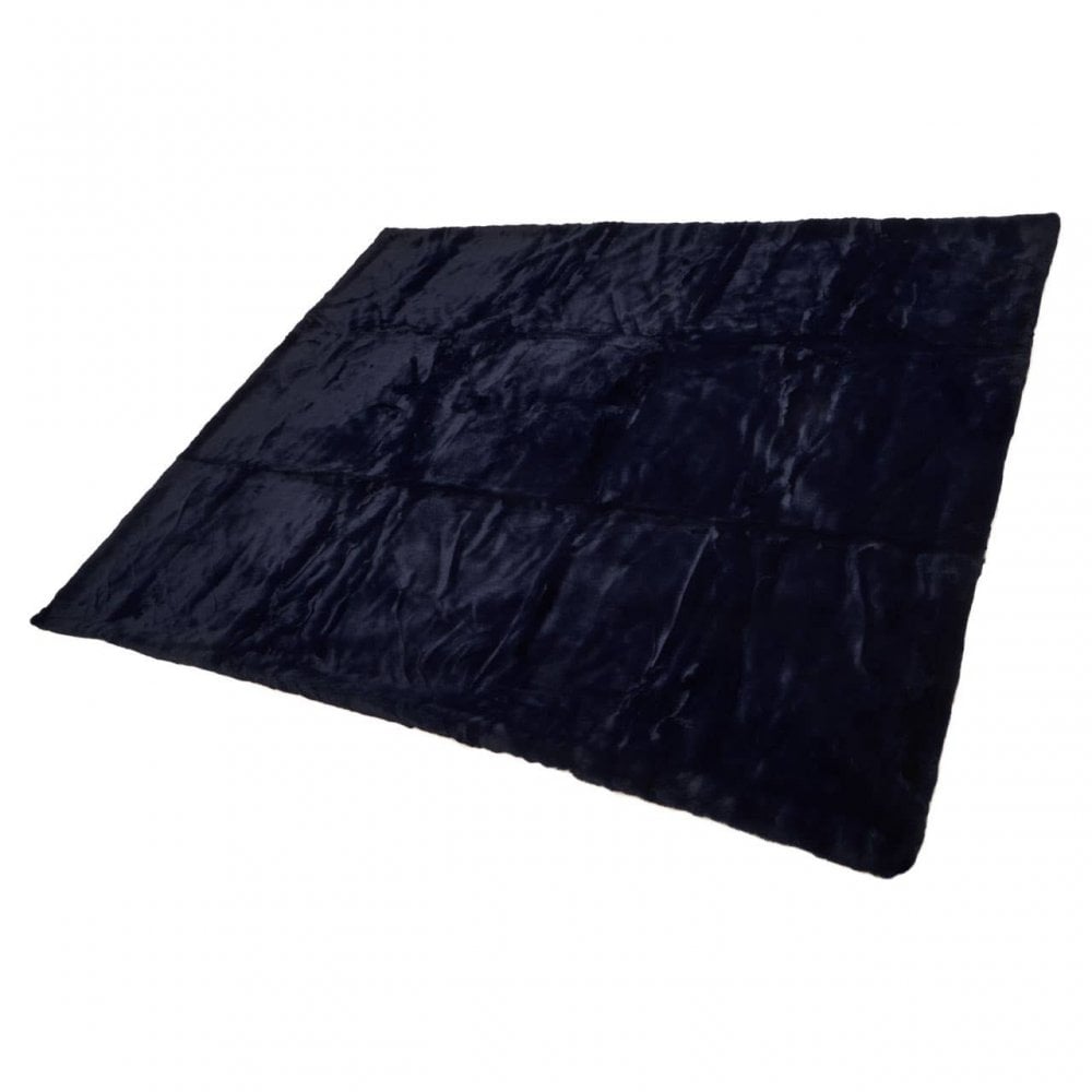 Bosie Lamina Navy Blue Throw