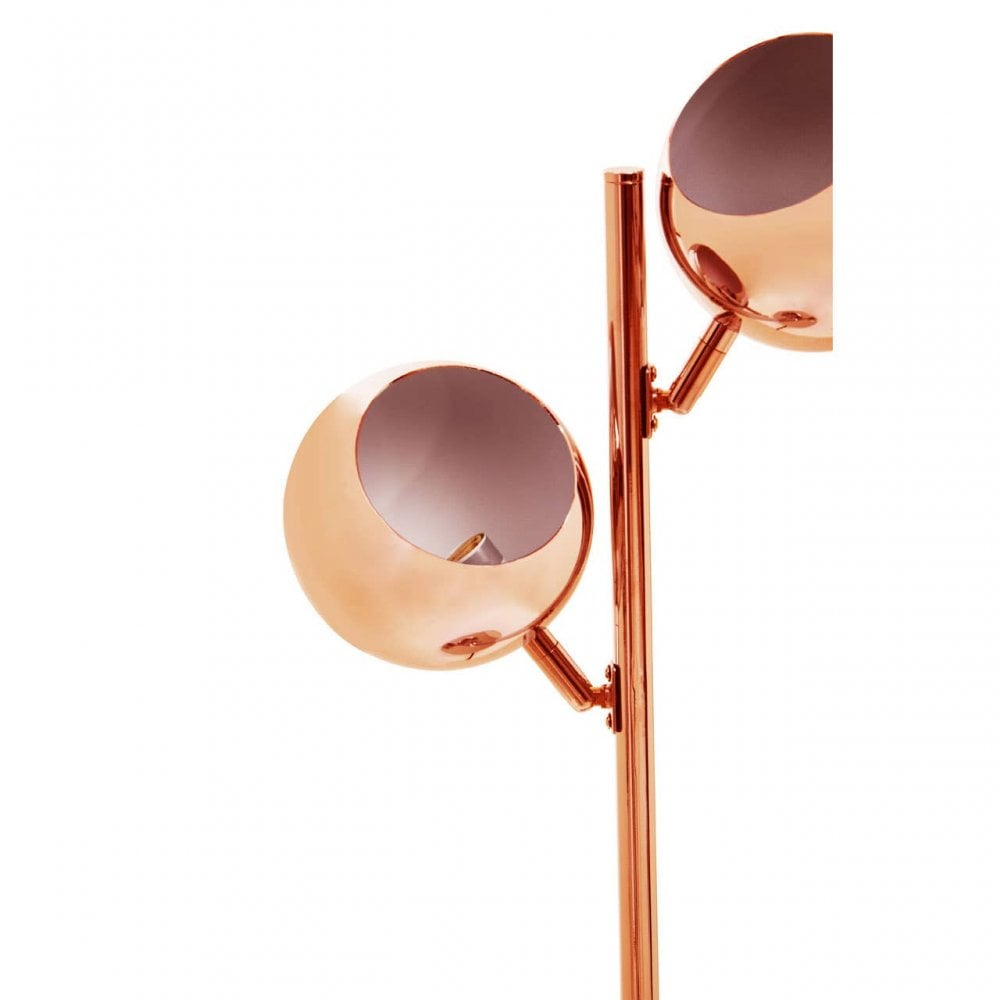 Karter Copper Finish Table Lamp With Two Lights