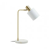 Newton White Shade Desk Lamp
