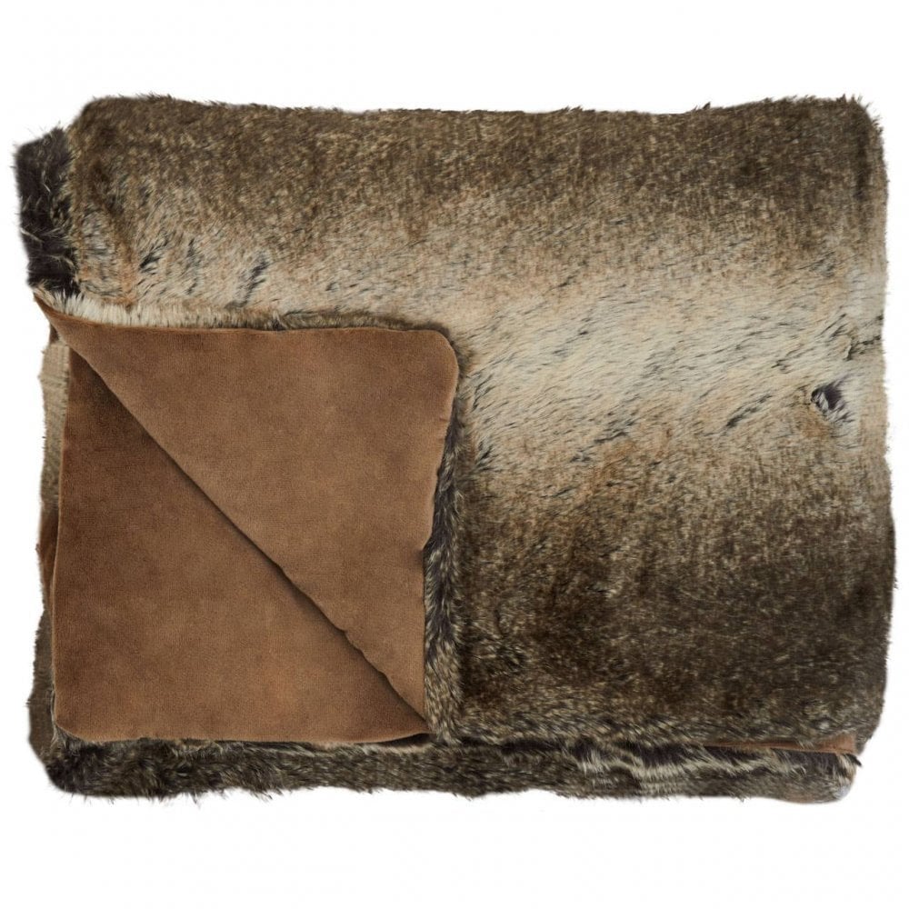 Bosie Lamina Mocha Ombre Throw