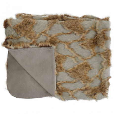 Bosie Lamina Grey And Natural Throw