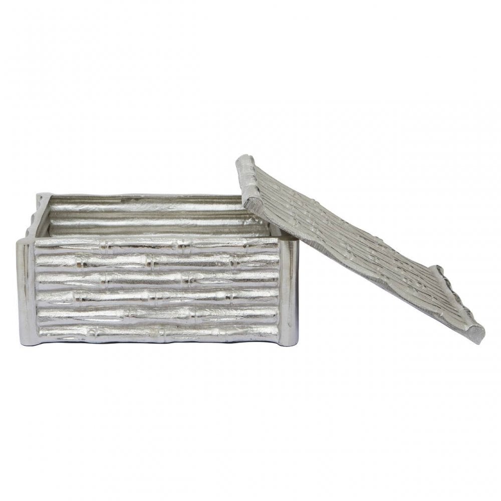 Hiba Large Silver Trinket Box