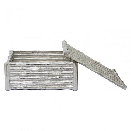 Hiba Large Silver Trinket Box