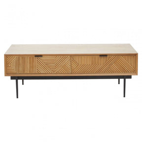 Jakara Natural Finish Wooden Coffee Table