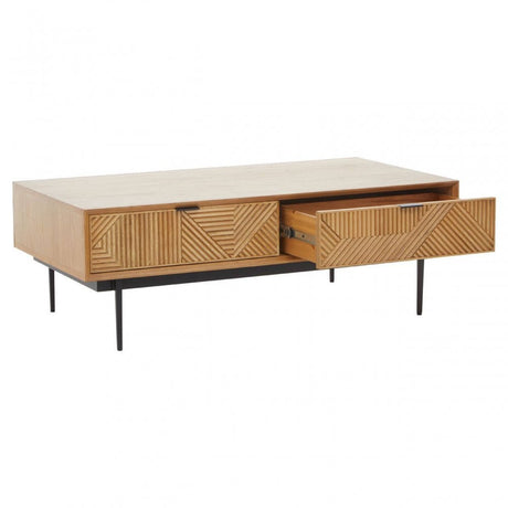 Jakara Natural Finish Wooden Coffee Table