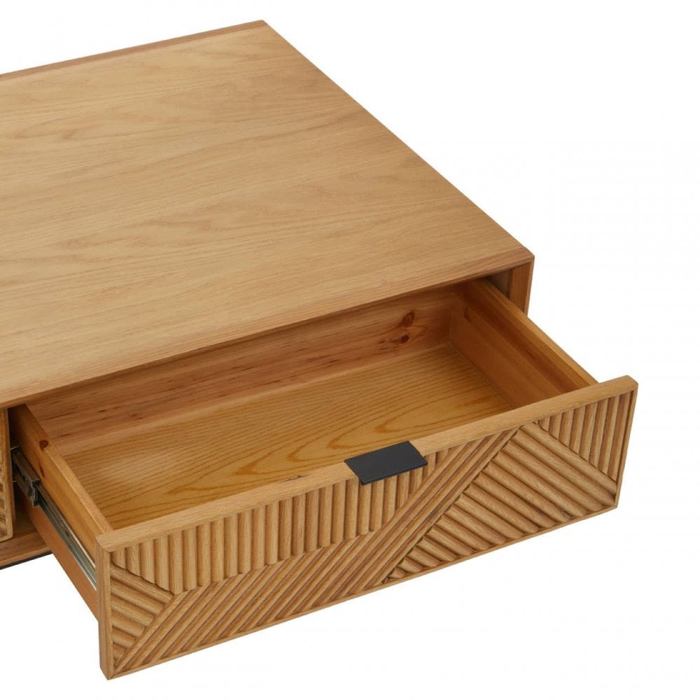 Jakara Natural Finish Wooden Coffee Table