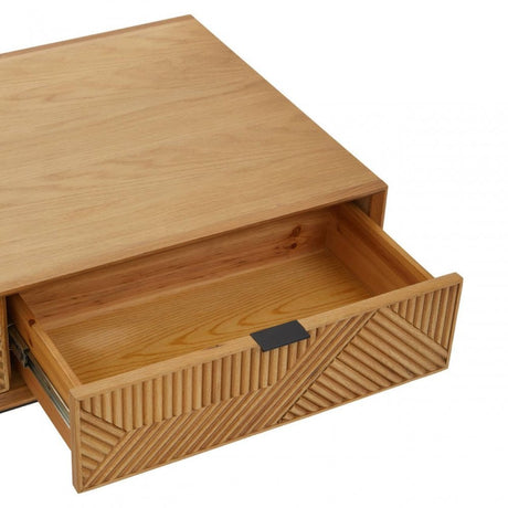 Jakara Natural Finish Wooden Coffee Table