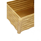 Hiba Large Gold Finish Trinket Box