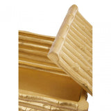 Hiba Large Gold Finish Trinket Box