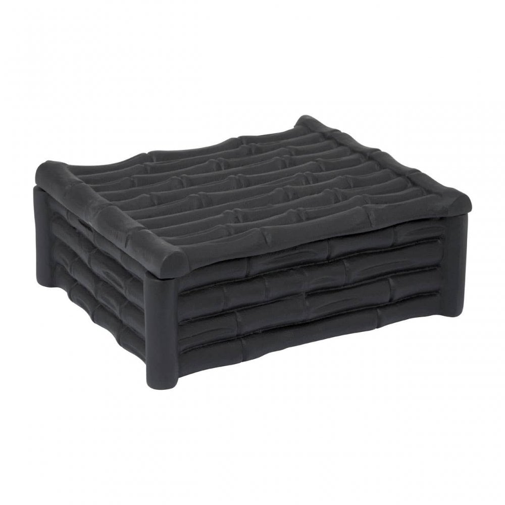 Hiba Small Black Finish Trinket Box