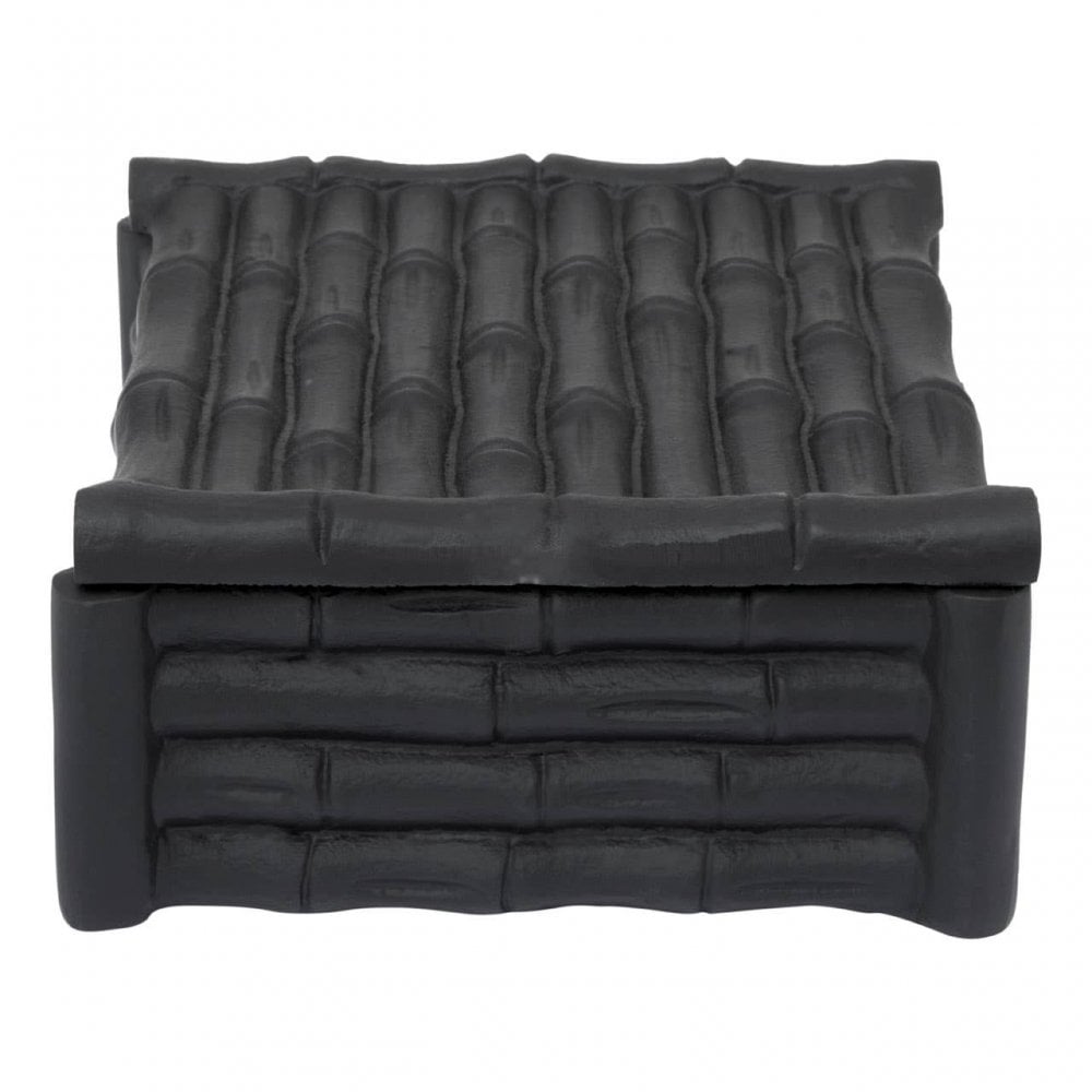 Hiba Small Black Finish Trinket Box