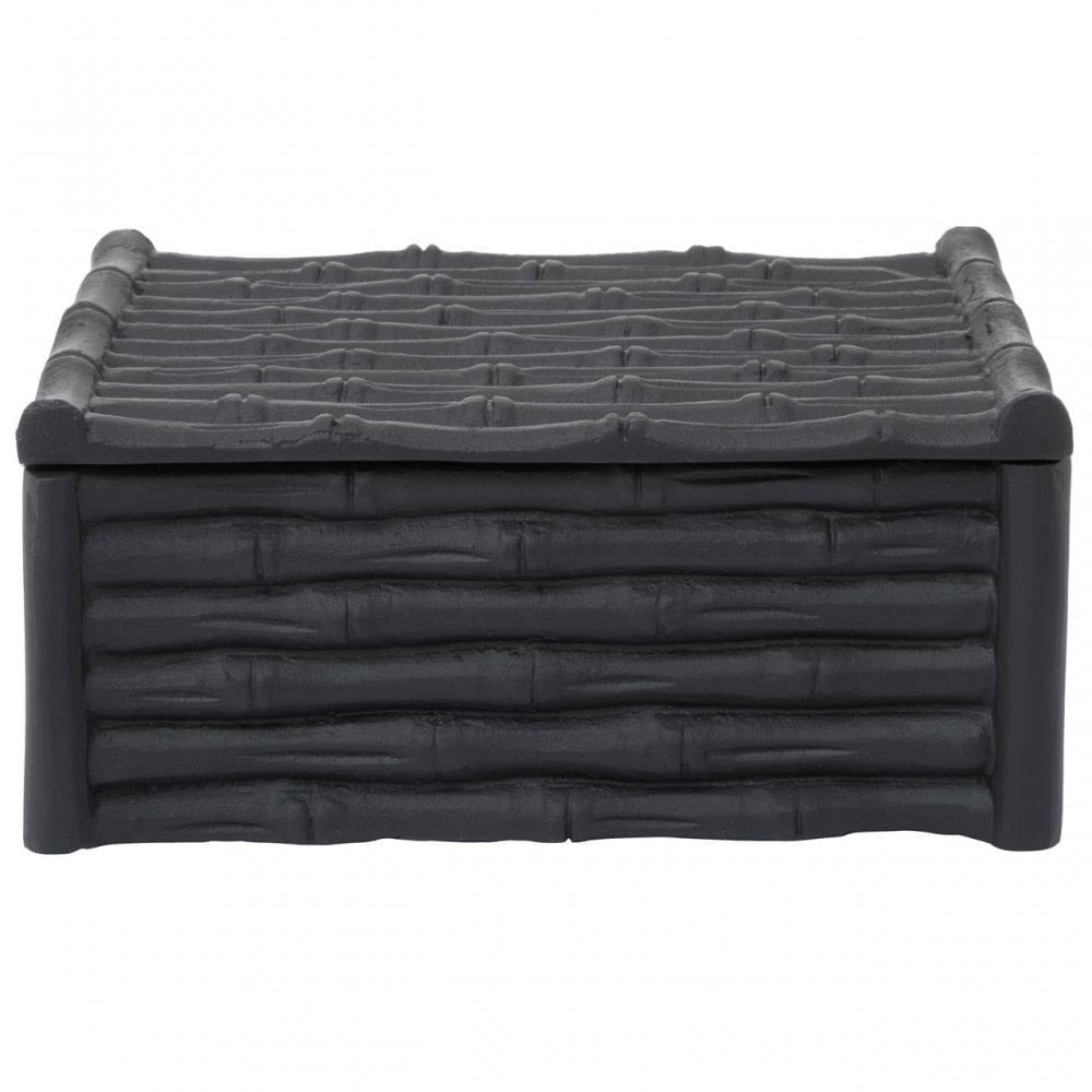 Hiba Large Black Finish Trinket Box