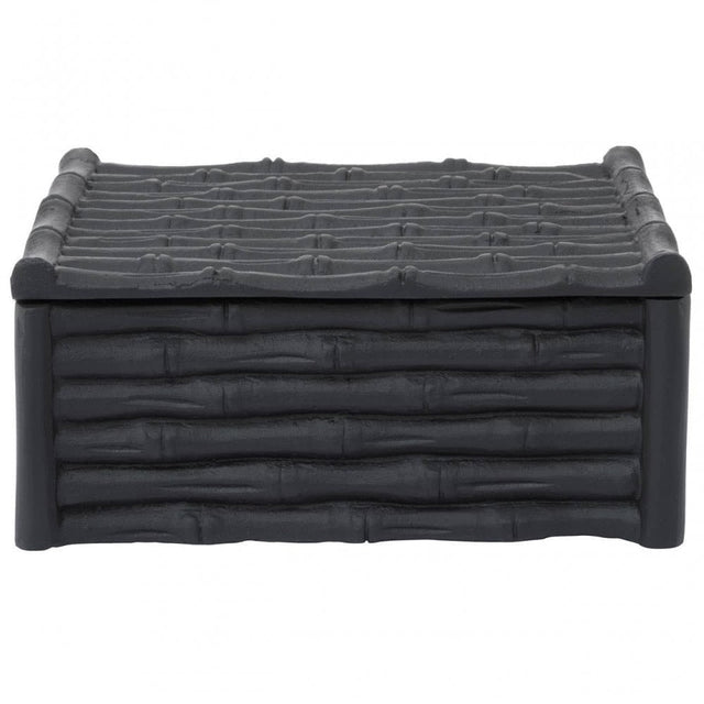 Hiba Large Black Finish Trinket Box