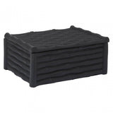 Hiba Large Black Finish Trinket Box
