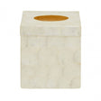 Palu White Square Tissue Box