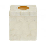 Palu White Square Tissue Box