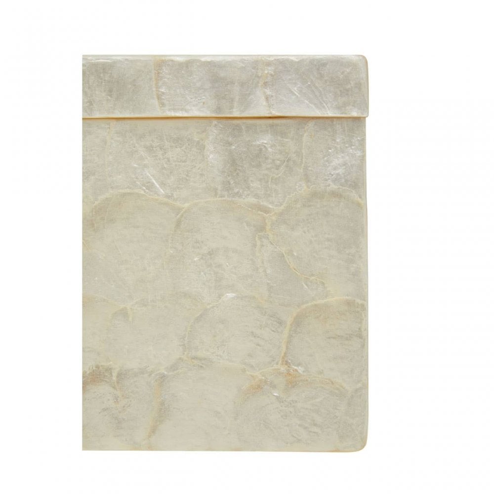 Palu White Square Tissue Box