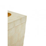 Palu White Square Tissue Box