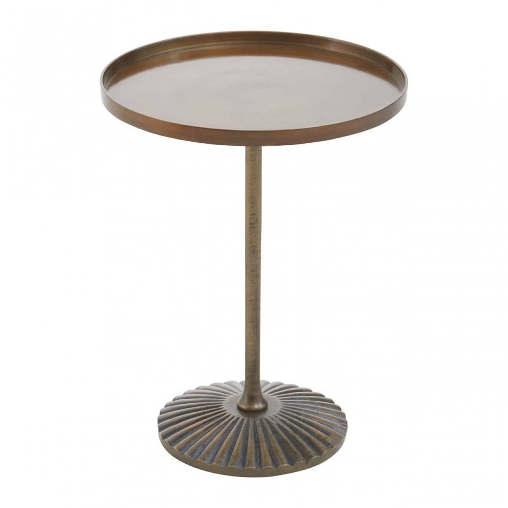 Pali Large Antique Brass Side Table