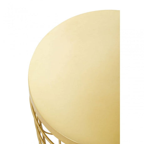 Pali Gold Iron Round Side Table