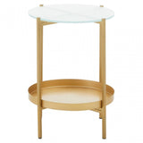 Pali Two Tier Glass Side Table