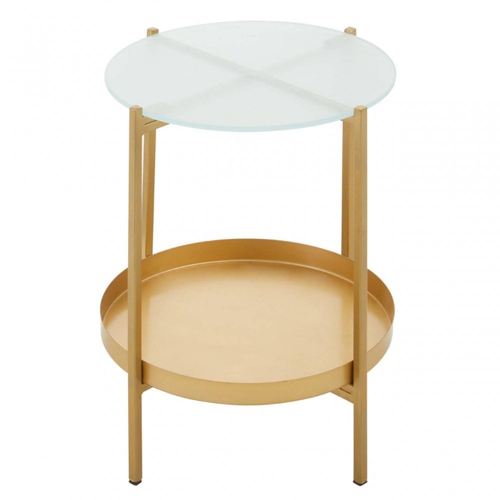 Pali Two Tier Glass Side Table