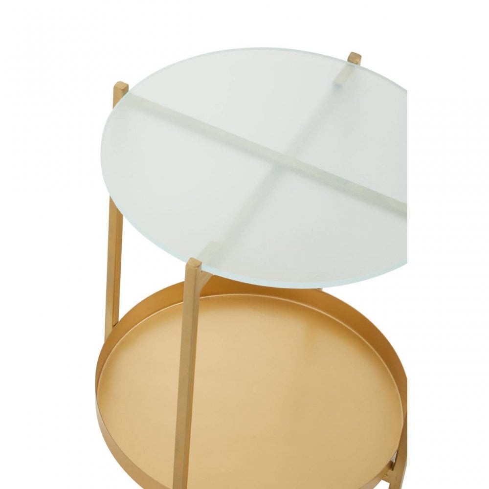 Pali Two Tier Glass Side Table