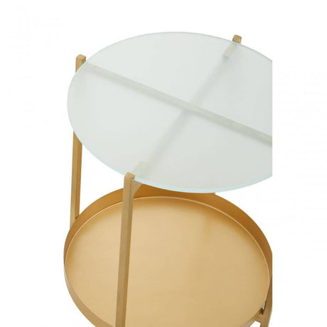 Pali Two Tier Glass Side Table