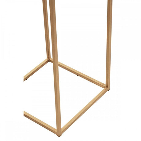 Mandoli Nest Of 2 White Marble Side Tables