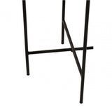 Mandoli White Marble Side Table