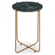 Mandoli Green Marble Side Table